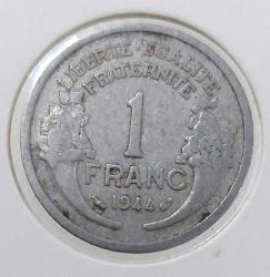1944 FRANSA 1 FRANK İKİNCİ DÜNYA SAVAŞI NAZİ İŞGALİ VİCHY HÜKÜMETİ MADENİ ORİJİNAL PARASI J3XXX2 ÇOK NADİRDİR