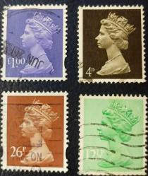 LOT.1 » -1- İngiltere - Kraliçe Elizabeth Pul Serisi