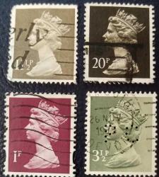 LOT.2 » -2- İngiltere - Kraliçe Elizabeth Pul Serisi