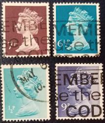 LOT.4 » -4- İngiltere - Kraliçe Elizabeth Pul Serisi