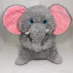 NANCO Büyük Boy Fil Peluş 30 cm Camgözlü