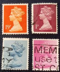 LOT.6 » -6- İngiltere - Kraliçe Elizabeth Pul Serisi