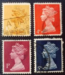 LOT.7 » -7- İngiltere - Kraliçe Elizabeth Pul Serisi