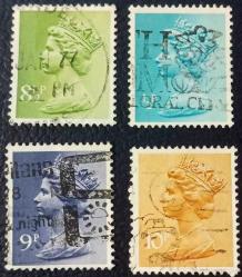 LOT.9 » -9- İngiltere - Kraliçe Elizabeth Pul Serisi