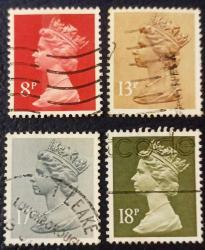 LOT.11 » -11- İngiltere - Kraliçe Elizabeth Pul Serisi