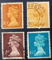 LOT.17 » -17- İngiltere - Kraliçe Elizabeth Pul Serisi