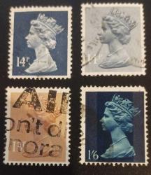 LOT.18 » -18- İngiltere - Kraliçe Elizabeth Pul Serisi