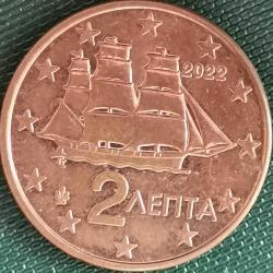 YUNANİSTAN  2022   2 EURO CENT