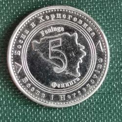 BOSNA HERSEK  2021  5 FENİNGA