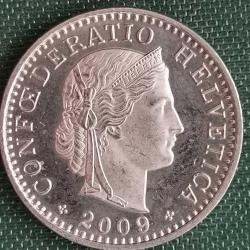 İSVİÇRE   2009    20  FRANK