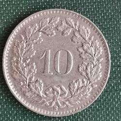 İSVİÇRE   1955   10  FRANK