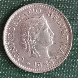 İSVİÇRE   1955   10  FRANK