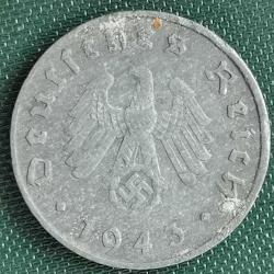 NAZİ ALMANYA  1943 A    10  PFENNIG
