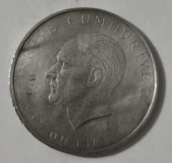 İhtilal Gümüş On Lira  1960