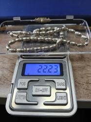 GÜMÜŞ TESBİH, 925 AYAR, BÜYÜK BİLEK BOY