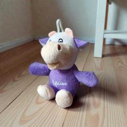 vintage orijinal mini askılı peluş milka ineği & 15 cm