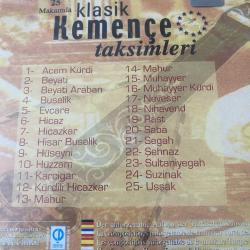 25 Makamda Klasik Kemençe Taksimleri Cd ( Jelatinli - Ambalajında )
