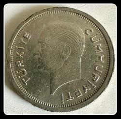 1936 - 25 KURUŞ  (3 Gr./830 Ag.Gümüş) KM#864 (TCM-36)