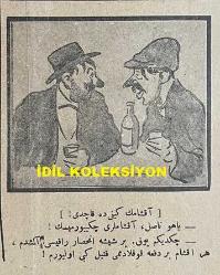 Osmanlıca Karagöz Mizah Dergisi-Gazetesi, Orijinal Dönem Basım, (Ottoman Magazine-Newspaper-Journal Illustré Cara-Gueuz) - 6 Kasım 1926 - Sayı: 1945 - Karikatür: Üç Vergi İçin Üç Güzel Laf 