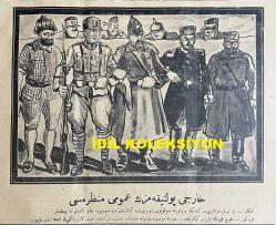 Osmanlıca Karagöz Mizah Dergisi-Gazetesi, Orijinal Dönem Basım, (Ottoman Magazine-Newspaper-Journal Illustré Cara-Gueuz) - 6 Kasım 1926 - Sayı: 1945 - Karikatür: Üç Vergi İçin Üç Güzel Laf 