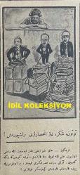 Osmanlıca Karagöz Mizah Dergisi-Gazetesi, Orijinal Dönem Basım, (Ottoman Magazine-Newspaper-Journal Illustré Cara-Gueuz) - 10 Kasım 1926 - Sayı: 1946 - Karikatür: İtalya ve Fransa Hudutlarına Asker Gönderiyorlarmış! 