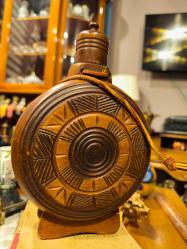 Cam üzeri ahşap matara