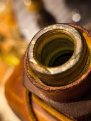 Cam üzeri ahşap matara