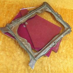 VINTAGE AVRUPA ART NOUVEAU MASA ÜSTÜ PİRİNÇ ÇERÇEVE