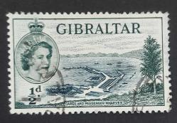 İngiliz Yönetimindeki Cebelelitarık-.damgalı