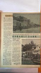 HAFTA DERGİSİ - KAPAK: JEANNE GARDEN - 4 OCAK 1957 — SAYI: 1  GINA LOLLOBRIGIDA - LILIANE MONTEVECCHI - DWIGHT EISENHOWER - ADNAN MENDERES - FUAT KÖPRÜLÜ - KEMAL ZEYTİNOĞLU - NURİ SALT PAŞA - SABRİ EL ASSALİ - NASIR - THEODORE VAN KARMAN - JOSE RAMON GUIZADO - ELIZABETH TAYLOR - AVA GARDNER - JANET LEIGH - TONY CURTIS - LANA TURNER - ÜMİT DENİZ - SEYİD AHMET ALİ - PETER BUCKLE  HAVAY STİLİ MAYO MODASI - AVRUPA’NIN EN ÇOK PARA KAZANAN YILDIZI GINA LOLLOBRIGIDA - MGM’DEN YENİ YILDIZ LILIANE MONTEVECCHI - AMERİKA ORTADOĞU’YA YARIM MİLYAR DOLAR YARDIM PLANI - ALACAKURT TATBİKATI - MISIR’IN TAZMİNAT TALEBİ - ÜRDÜN’E RUSYA’DAN SİLAH YARDIMI - ENDONEZYA’DA BÖLÜNME TEHLİKESİ - SÜVEYS KANALI TEMİZLENİYOR - KOMÜNİST ÇİN’İN TİTO’YA SUÇLAMASI - NASIR’IN RUSYA ZİYARETİ - SURİYE’DE KABİNE BUHRANI VE SABRİ EL ASSALİ - CEZAYİR’DE KARİŞIKLIK - BANARAS ŞEHRİ VE HİNT GELENEKLERİ - YABANCILAR BİZİ NASIL GÖRÜYOR? - MİLLETLERİN HATIRALARI VE MİLLİ ŞAHSİYE - TAM TAKIM EKSİKSİZ 26 SAYFA