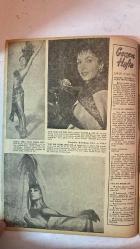 HAFTA DERGİSİ - KAPAK: JEANNE GARDEN - 4 OCAK 1957 — SAYI: 1  GINA LOLLOBRIGIDA - LILIANE MONTEVECCHI - DWIGHT EISENHOWER - ADNAN MENDERES - FUAT KÖPRÜLÜ - KEMAL ZEYTİNOĞLU - NURİ SALT PAŞA - SABRİ EL ASSALİ - NASIR - THEODORE VAN KARMAN - JOSE RAMON GUIZADO - ELIZABETH TAYLOR - AVA GARDNER - JANET LEIGH - TONY CURTIS - LANA TURNER - ÜMİT DENİZ - SEYİD AHMET ALİ - PETER BUCKLE  HAVAY STİLİ MAYO MODASI - AVRUPA’NIN EN ÇOK PARA KAZANAN YILDIZI GINA LOLLOBRIGIDA - MGM’DEN YENİ YILDIZ LILIANE MONTEVECCHI - AMERİKA ORTADOĞU’YA YARIM MİLYAR DOLAR YARDIM PLANI - ALACAKURT TATBİKATI - MISIR’IN TAZMİNAT TALEBİ - ÜRDÜN’E RUSYA’DAN SİLAH YARDIMI - ENDONEZYA’DA BÖLÜNME TEHLİKESİ - SÜVEYS KANALI TEMİZLENİYOR - KOMÜNİST ÇİN’İN TİTO’YA SUÇLAMASI - NASIR’IN RUSYA ZİYARETİ - SURİYE’DE KABİNE BUHRANI VE SABRİ EL ASSALİ - CEZAYİR’DE KARİŞIKLIK - BANARAS ŞEHRİ VE HİNT GELENEKLERİ - YABANCILAR BİZİ NASIL GÖRÜYOR? - MİLLETLERİN HATIRALARI VE MİLLİ ŞAHSİYE - TAM TAKIM EKSİKSİZ 26 SAYFA