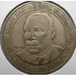 Tanzanya 200 Şilin 1998 - Aslan ve Yavrusu Figürlü Büyük Para.