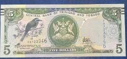 TRINIDAD 5 DOLAR 2006 ÇİL KAĞIT PARA