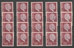 1972 Atatürk Sürekli Pul 100 Kuruş X20 Adet. Temiz Kondisyonda.