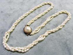 EsKi İRİ KUM İNCİLİ GERDANLIK........3 DİZİLİ