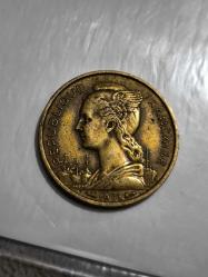 MADAGASKAR 1953 YILI 10 FRANK ÇÇT