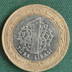 TÜRKİYE  2016    15 TEMMUZ ŞEHİTLERİ VE GAZİLERİ ANISINA  1 TL