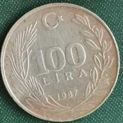 TÜRKİYE  1987   100  LİRA