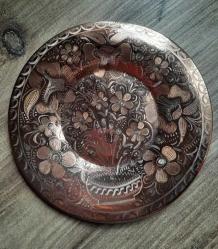 Bakır vintage duvar süsü