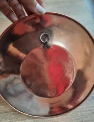 Bakır vintage duvar süsü