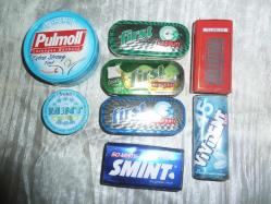 NOSTALJİ TENEKE PLASTİK KARTON SAKIZ ÇİKLET BOŞ  KUTULARI 100 ADET