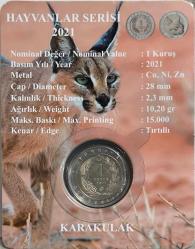 Bimetal Hatıra Para Kara Kulak ÇİL Özel Tasarım Kit içinde