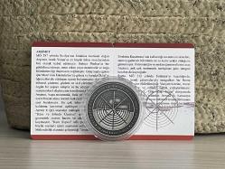 2024 - Arşimet Darphane Sertifikalı Okside Gümüş Hatıra Para - Çil - Dünya Bilim İnsanları Serisi No:1