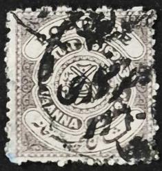 +++ HİNDİSTAN HAYDARABAD NİZAM MÜHRÜ      1917    0.25A   SÜRŞARJLI     - DAMGALI , HALİYLE