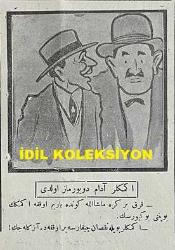 Osmanlıca Karagöz Mizah Dergisi-Gazetesi, Orijinal Dönem Basım, (Ottoman Magazine-Newspaper-Journal Illustré Cara-Gueuz) - 17 Mart 1926 - Sayı: 1878 - Karikatürist Togo'nun İsmet İnönü'yü Tasvir Eden Çalışması: Kara Kedi Gibi Aramızı Bozmaya Çalışıyor 