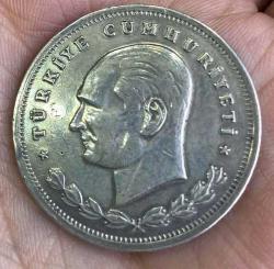 NADİR 100 KURUŞ 1934 GÜMÜŞ ÇÇT+ *RR*