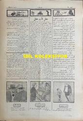 Osmanlıca Karagöz Mizah Dergisi-Gazetesi, Orijinal Dönem Basım, (Ottoman Magazine-Newspaper-Journal Illustré Cara-Gueuz) - 5 Haziran 1926 - Sayı: 1901 - Karikatürist Togo'nun Musul Meselesine Dair İsmet İnönü'yü Tasvir Eden Çalışması: Musul İşi Döne Dolaşa Şu Hale Geldi! 