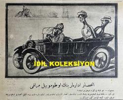 Osmanlıca Karagöz Mizah Dergisi-Gazetesi, Orijinal Dönem Basım, (Ottoman Magazine-Newspaper-Journal Illustré Cara-Gueuz) - 5 Haziran 1926 - Sayı: 1901 - Karikatürist Togo'nun Musul Meselesine Dair İsmet İnönü'yü Tasvir Eden Çalışması: Musul İşi Döne Dolaşa Şu Hale Geldi! 