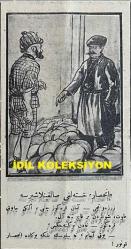 Osmanlıca Karagöz Mizah Dergisi-Gazetesi, Orijinal Dönem Basım, (Ottoman Magazine-Newspaper-Journal Illustré Cara-Gueuz) - 5 Haziran 1926 - Sayı: 1901 - Karikatürist Togo'nun Musul Meselesine Dair İsmet İnönü'yü Tasvir Eden Çalışması: Musul İşi Döne Dolaşa Şu Hale Geldi! 
