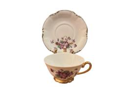 fransız limoges porselen çay kahve fincanı